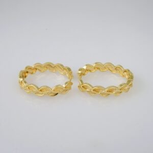 Women Earrings/ Aretes Dama/  Plain/  14k Real Color// E713
