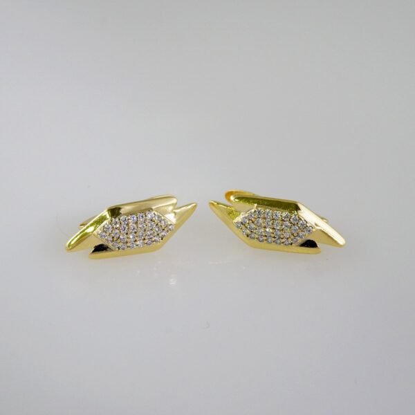 Women Earrings/ Aretes Dama/  Zircon Stone/  14k Real Color// E721