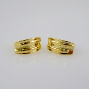 Women Earrings/ Aretes Dama/  Plain/  14k Real Color// E722