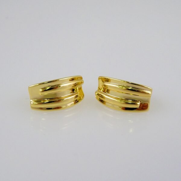 Women Earrings/ Aretes Dama/  Plain/  14k Real Color// E722