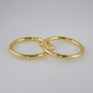 Women Earrings/ Aretes Dama/  Plain/  14k Real Color// E723