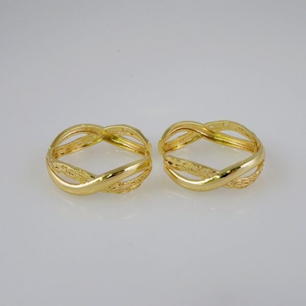 Women Earrings/ Aretes Dama/  Plain/  14k Real Color// E727