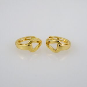 Women Earrings/ Aretes Dama/  Plain/  14k Real Color// E737