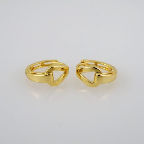 Women Earrings/ Aretes Dama/  Plain/  14k Real Color// E737