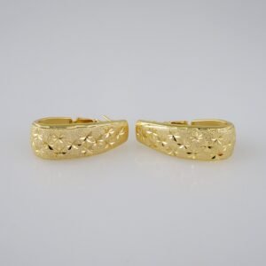 Women Earrings/ Aretes Dama/  Plain/  14k Real Color// E765
