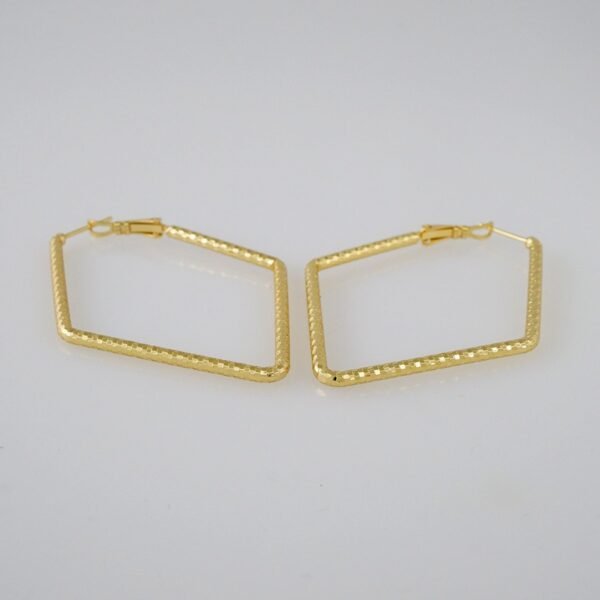 Women Earrings/ Aretes Dama/  Plain/  14k Real Color// E772