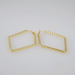Women Earrings/ Aretes Dama/  Plain/  14k Real Color// E773