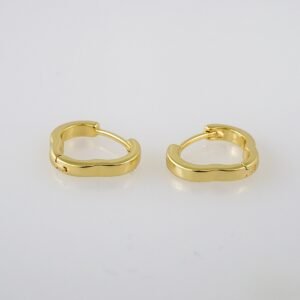 Women Earrings/ Aretes Dama/  Plain/  14k Real Color// E795