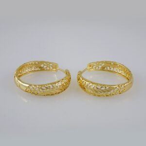 Women Earrings/ Aretes Dama/  Plain/  14k Real Color// E798