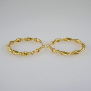 Women Earrings/ Aretes Dama/  Plain/  14k Real Color// E932