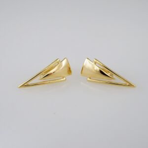 Women Earrings/ Aretes Dama/  Plain/  14k Real Color// E941