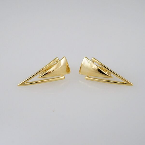 Women Earrings/ Aretes Dama/  Plain/  14k Real Color// E941