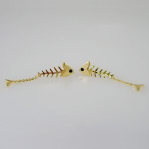Women Earrings/ Aretes Dama/  Plain/  14k Real Color// E834