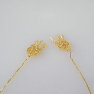 Women Earrings/ Aretes Dama/  Zircon Stone/  14k Real Color// E835