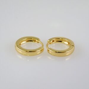 Women Earrings/ Aretes Dama/  Plain/  14k Real Color// E885
