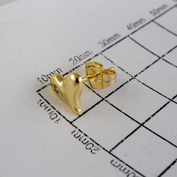 Women Earrings/ Aretes Dama/  Zircon Stone/  14k Real Color// E894 - Image 3