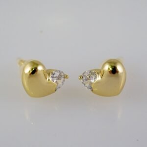 Women Earrings/ Aretes Dama/  Zircon Stone/  14k Real Color// E906