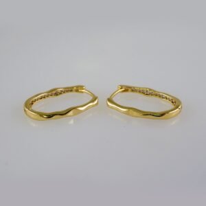 Women Earrings/ Aretes Dama/  Zircon Stone/  14k Real Color// E909