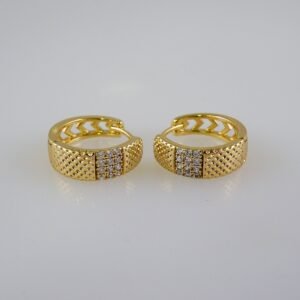Women Earrings/ Aretes Dama/  Zircon Stone/  14k Real Color// E914