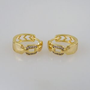 Women Earrings/ Aretes Dama/  Zircon Stone/  14k Real Color// E920