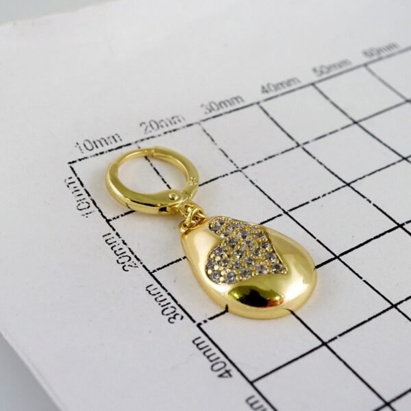 Women Earrings/ Aretes Dama/  Zircon Stone/  14k Real Color// E978 - Image 3