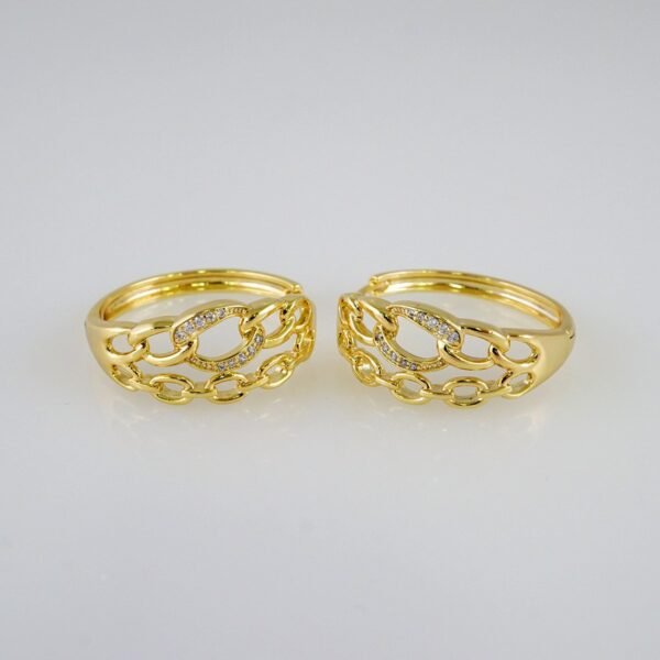 Women Earrings/ Aretes Dama/  Zircon Stone/  14k Real Color// E979