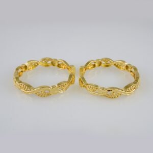 Women Earrings/ Aretes Dama/  Plain/  14k Real Color// E986