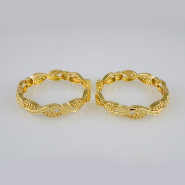 Women Earrings/ Aretes Dama/  Plain/  14k Real Color// E986