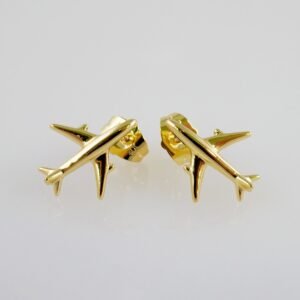 Women Earrings/ Aretes Dama/  Zircon Stone/  14k Real Color// E994