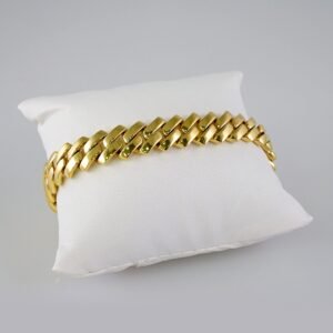 Bracelets / Manillas /  14K Real Color/  Plain/ Fashion/ 18mm// B828