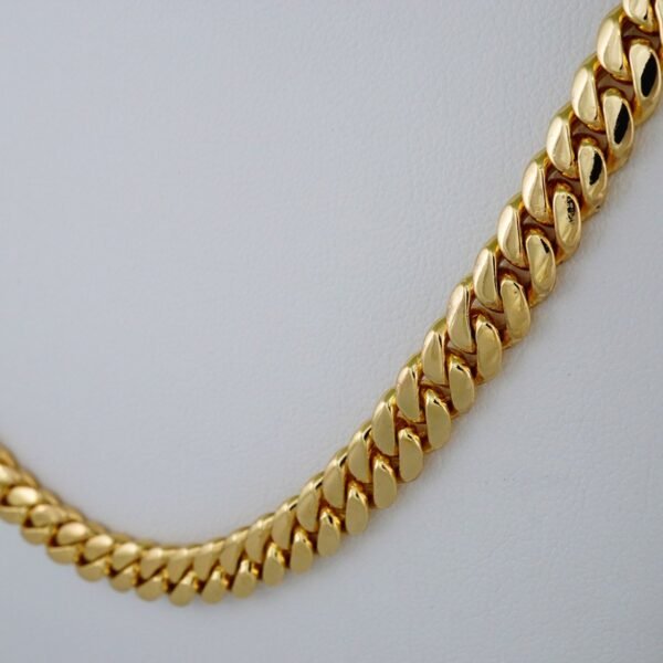 Chains/ Cadenas/925 Silver Whit Gold Plated/ Plain/14K Real Color/ 7mmx60cm// N925P02 - Image 2