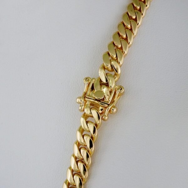 Chains/ Cadenas/925 Silver Whit Gold Plated/ Plain/14K Real Color/ 7mmx60cm// N925P02 - Image 3