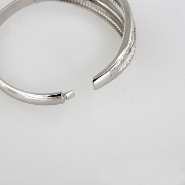 Bangles Woman/ Pulsos Dama/ Zircon Stone/ Silver Color// P00101 - Image 2