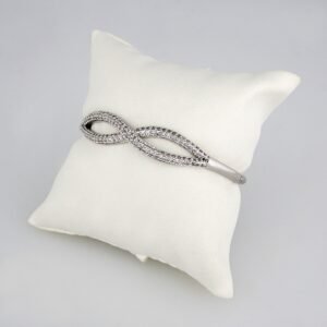 Bangles Woman/ Pulsos Dama/  Zircon Stone/  Silver Color// P00103