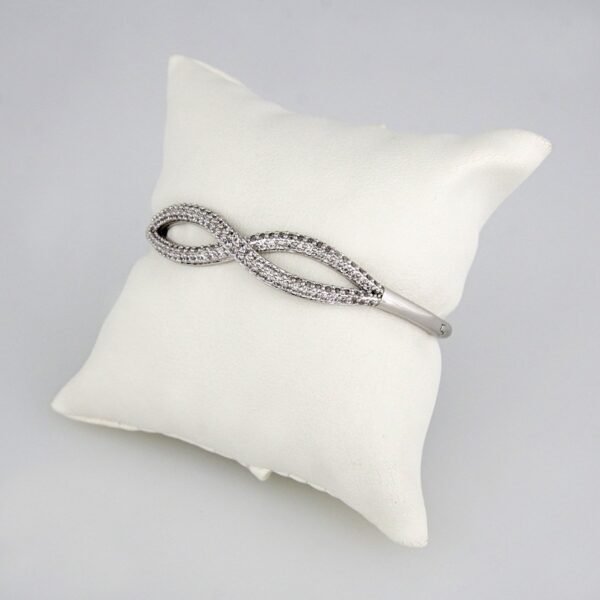 Bangles Woman/ Pulsos Dama/  Zircon Stone/  Silver Color// P00103
