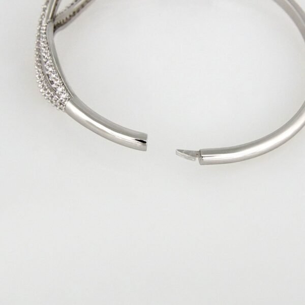 Bangles Woman/ Pulsos Dama/  Zircon Stone/  Silver Color// P00103 - Image 3