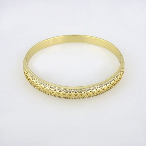 Bangles Woman/ Pulsos Dama/ Zircon Stone/ 14K Real Color// P00104 - Image 2