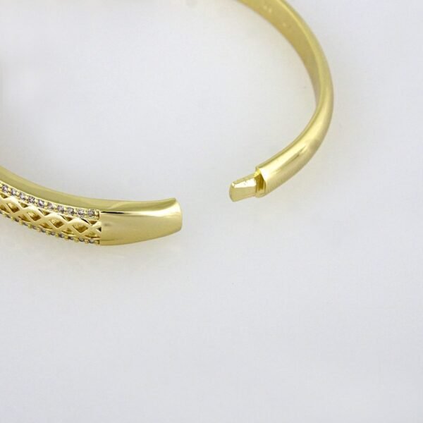 Bangles Woman/ Pulsos Dama/ Zircon Stone/ 14K Real Color// P00104 - Image 3