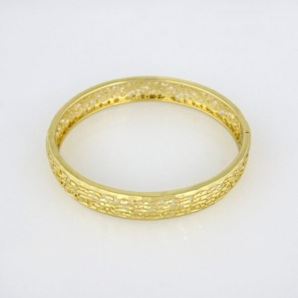 Bangles Woman/ Pulsos Dama/  Plain/  14K Real Color// P00108 - Image 2
