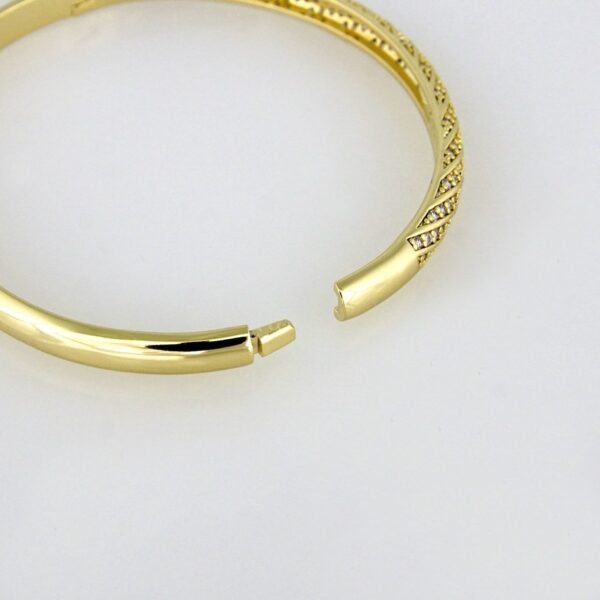 Bangles Woman/ Pulsos Dama/ Zircon Stone/ 14K Real Color// P00110 - Image 3