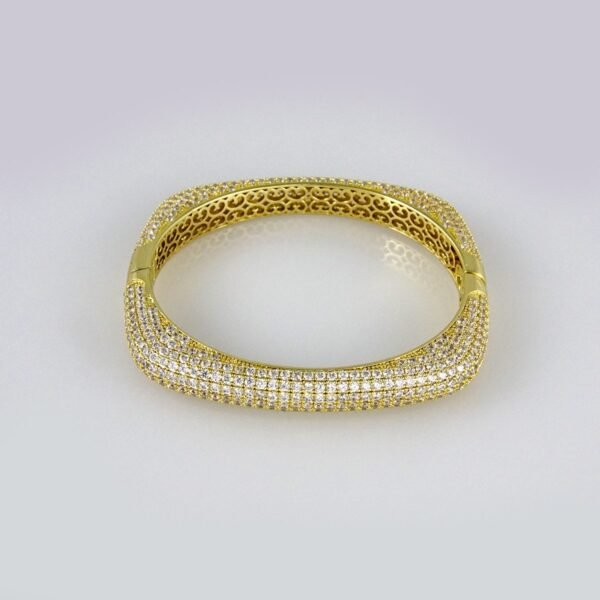 Bangles Woman/ Pulsos Dama/ Zircon Stone/ 14K Real Color// P00145 - Image 2