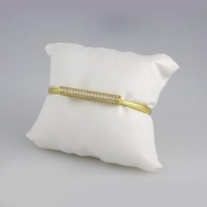 Bangles Woman/ Pulsos Damas/  Zircon Stone/  14K Real// P00147