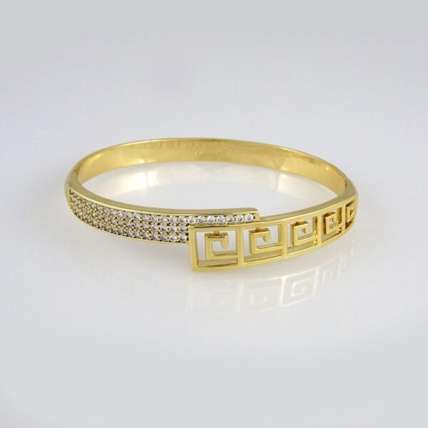 Bangles Woman/ Pulsos Damas/  Zircon Stone/  14K Real// P00150 - Image 2