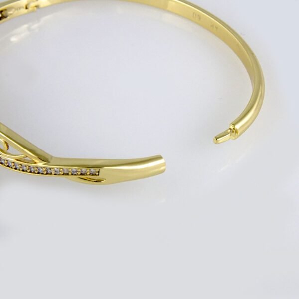 Bangles Woman/ Pulsos Damas/ Zircon Stone/ 14K Real// P00151 - Image 3