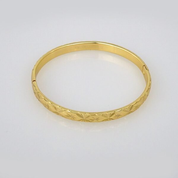 Bangles Woman/ Pulsos Damas/ Plain/ 14K Real Color// P00153 - Image 2