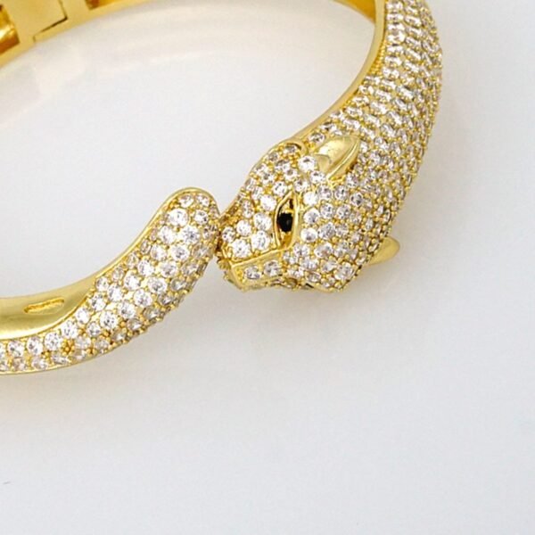 Bangles Woman/ Pulsos Damas/   Zircon Stone/  14K Real Color// P00155 - Image 3