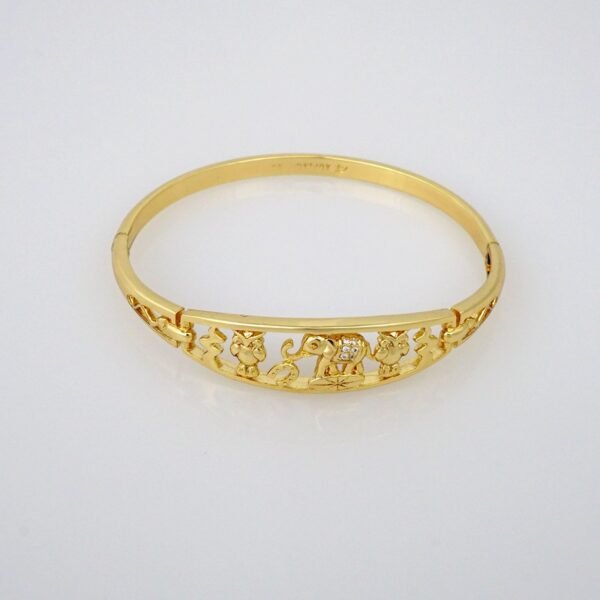 Bangles Woman/ Pulsos Damas/   Zircon Stone/  14K Real Color// P00156 - Image 2