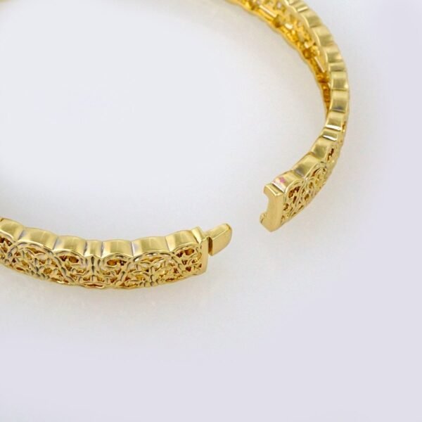 Bangles Woman/ Pulsos Damas/   Plain/  14K Real Color// P00157 - Image 3