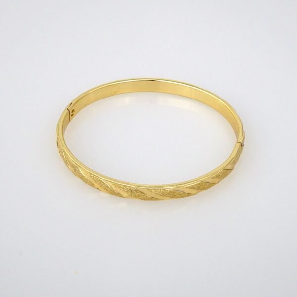 Bangles Woman/ Pulsos Damas/   Plain/  14K Real Color// P00158 - Image 2