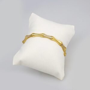 Bangles Woman/ Pulsos Dama/ Zircon Stone/ 14K Real Color// P00159
